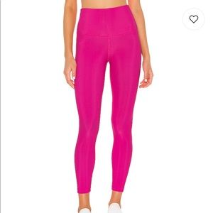 Beach Riot Hot Pink Ribbed Legging